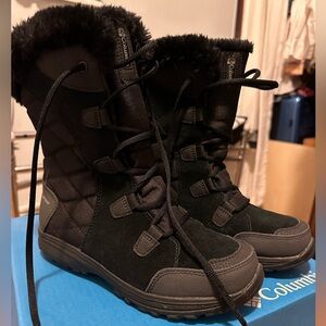 Black Columbia Ice Maiden Snow Winter Boots #winterboots